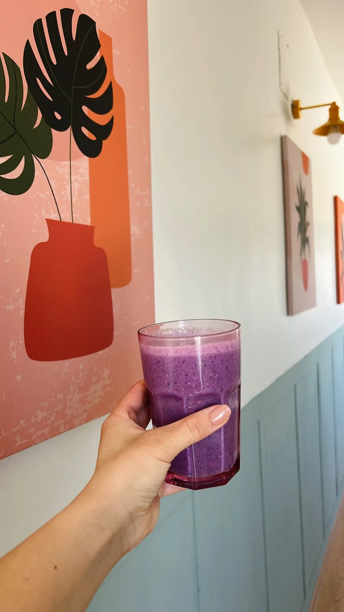 Ders sonrası meyveli smoothie